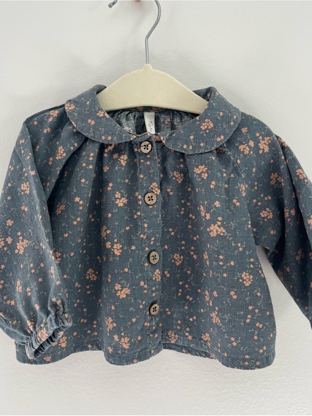 Rylee + Cru Navy Floral Baby Blouse